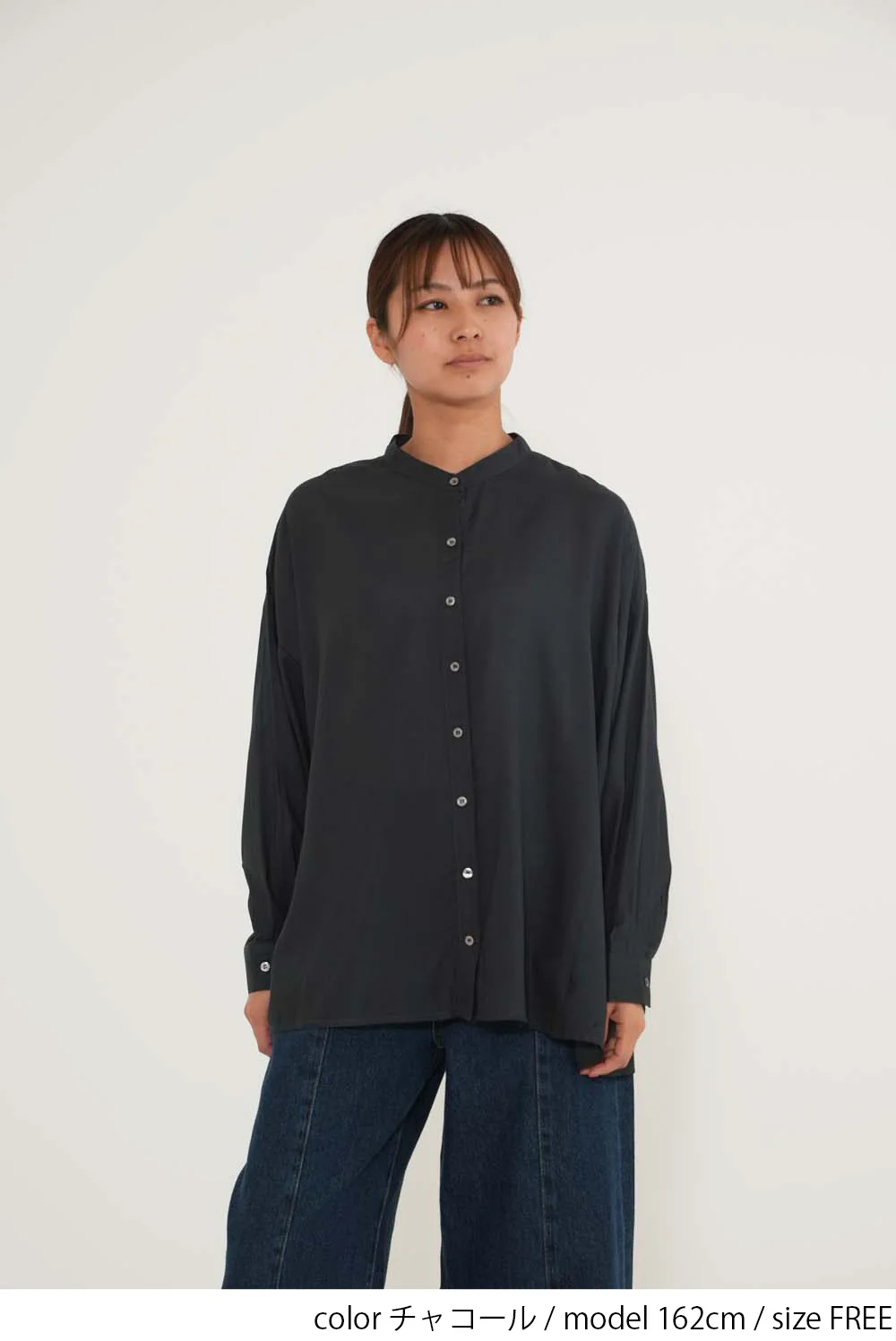 さらっと快適バンドカラー長袖シャツ - Image 15