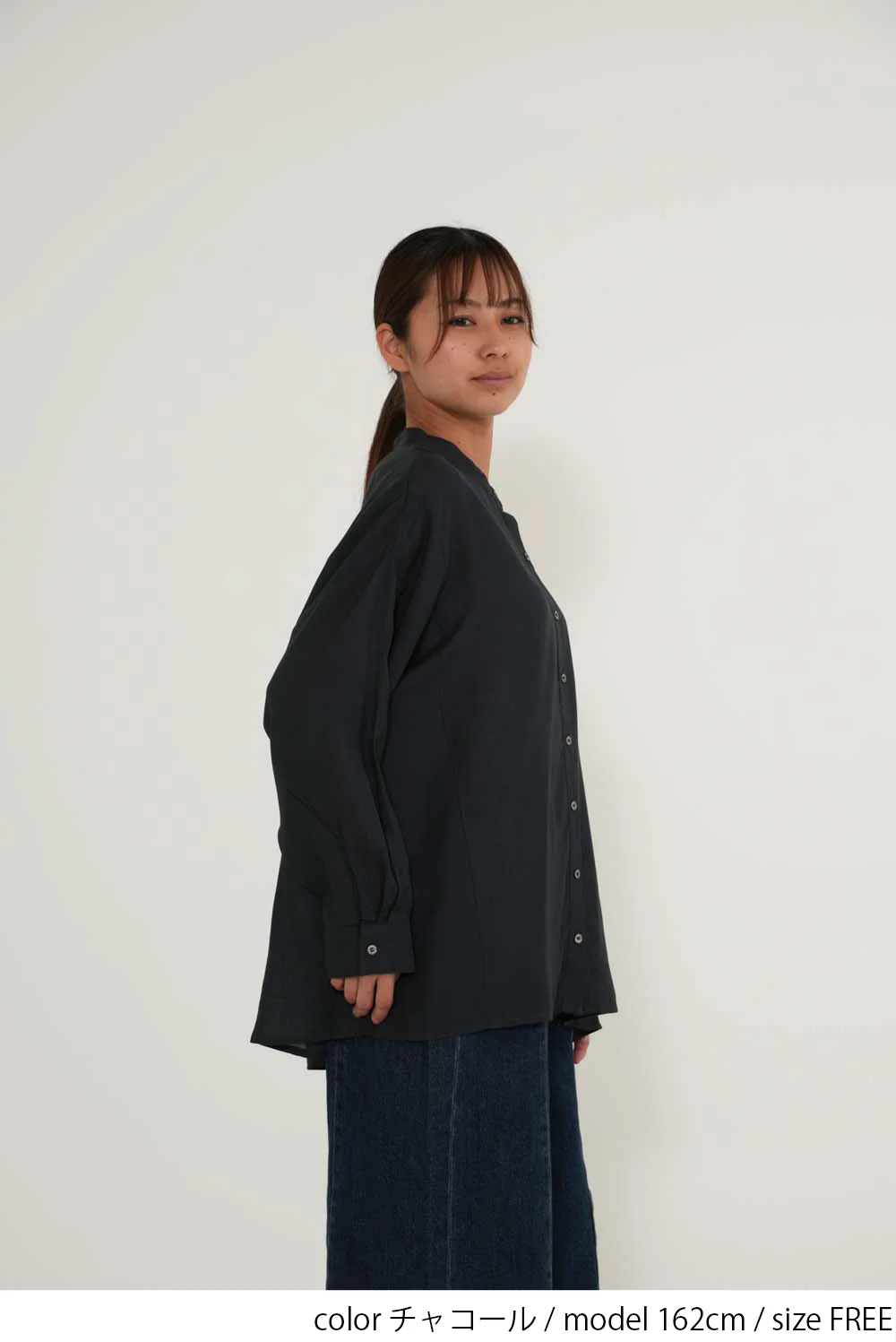 さらっと快適バンドカラー長袖シャツ - Image 16