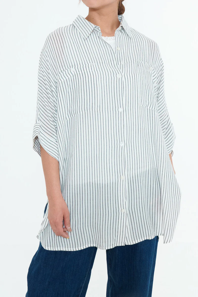 さらっと快適オーバーサイズロングシャツ - Image 10