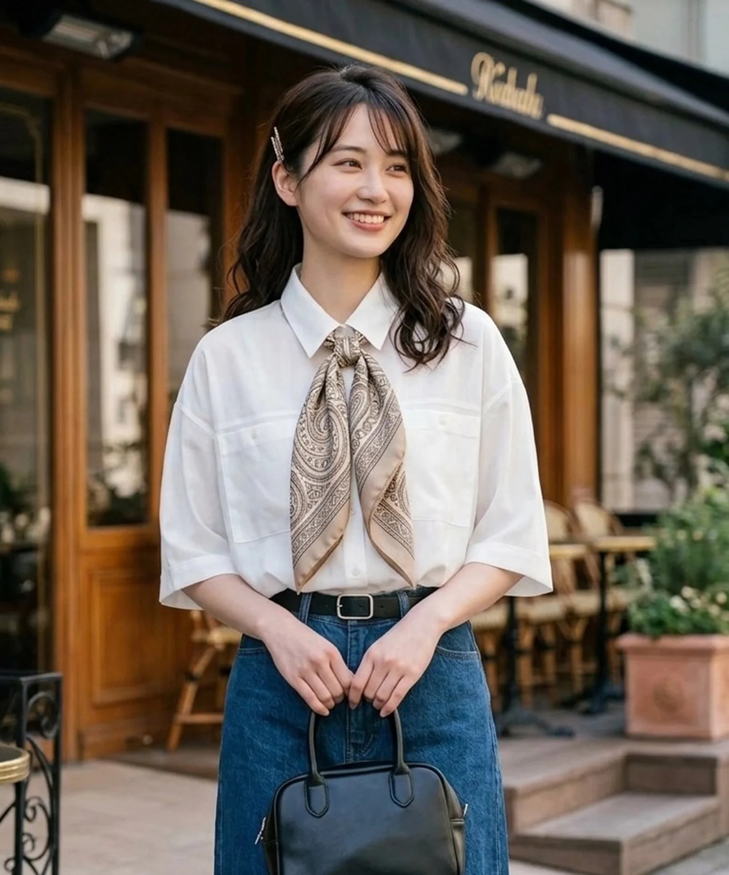 さらっと快適オーバーサイズロングシャツ - Image 3