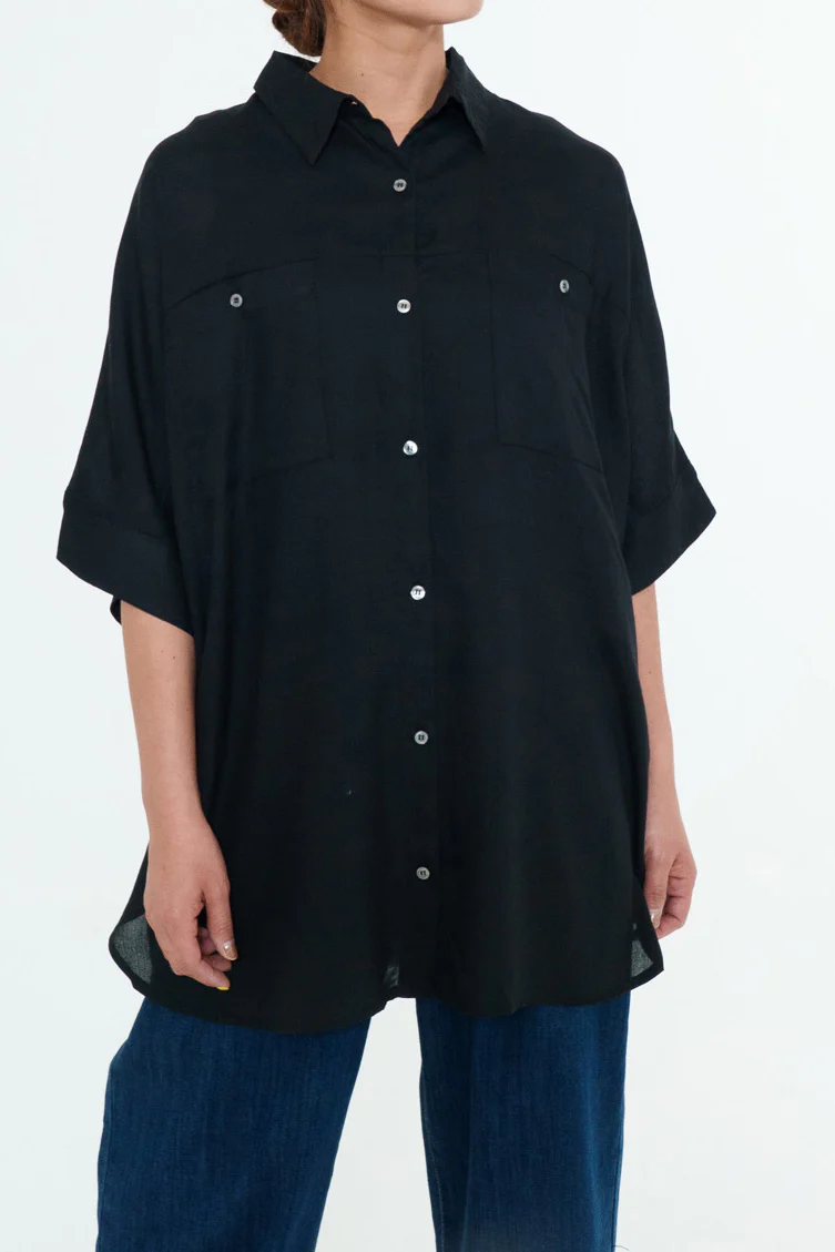 さらっと快適オーバーサイズロングシャツ - Image 7