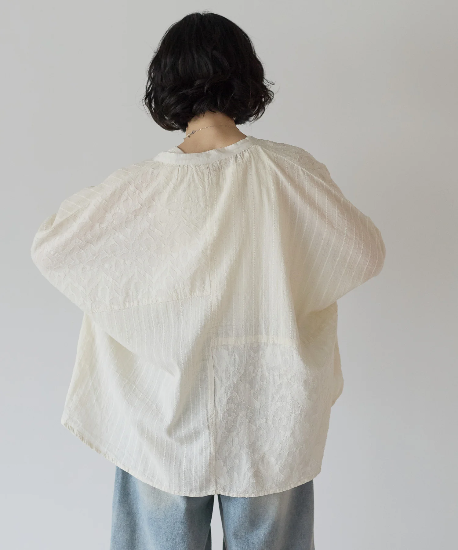 ふわ軽コットンパッチワーク刺繍レースブラウス - Image 25