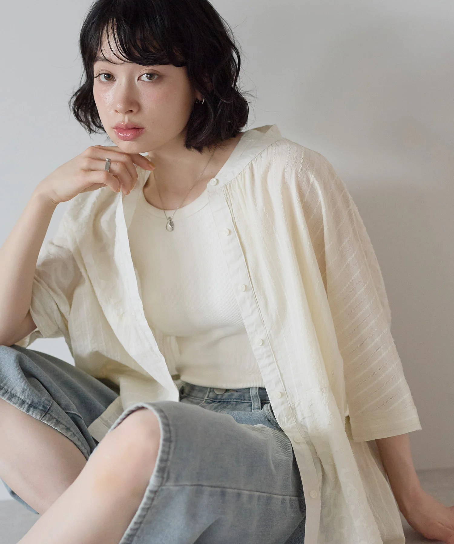ふわ軽コットンパッチワーク刺繍レースブラウス - Image 29