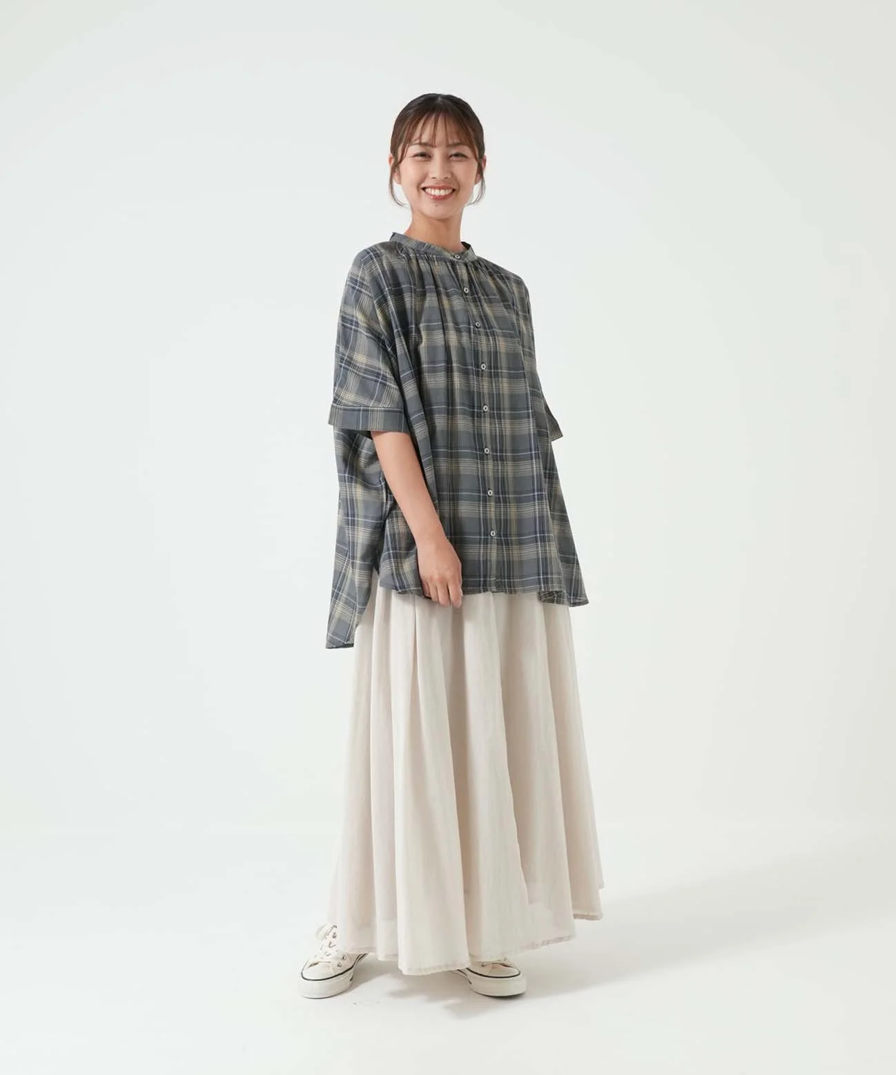 ふわ軽コットンシアー半袖チュニック - Image 7