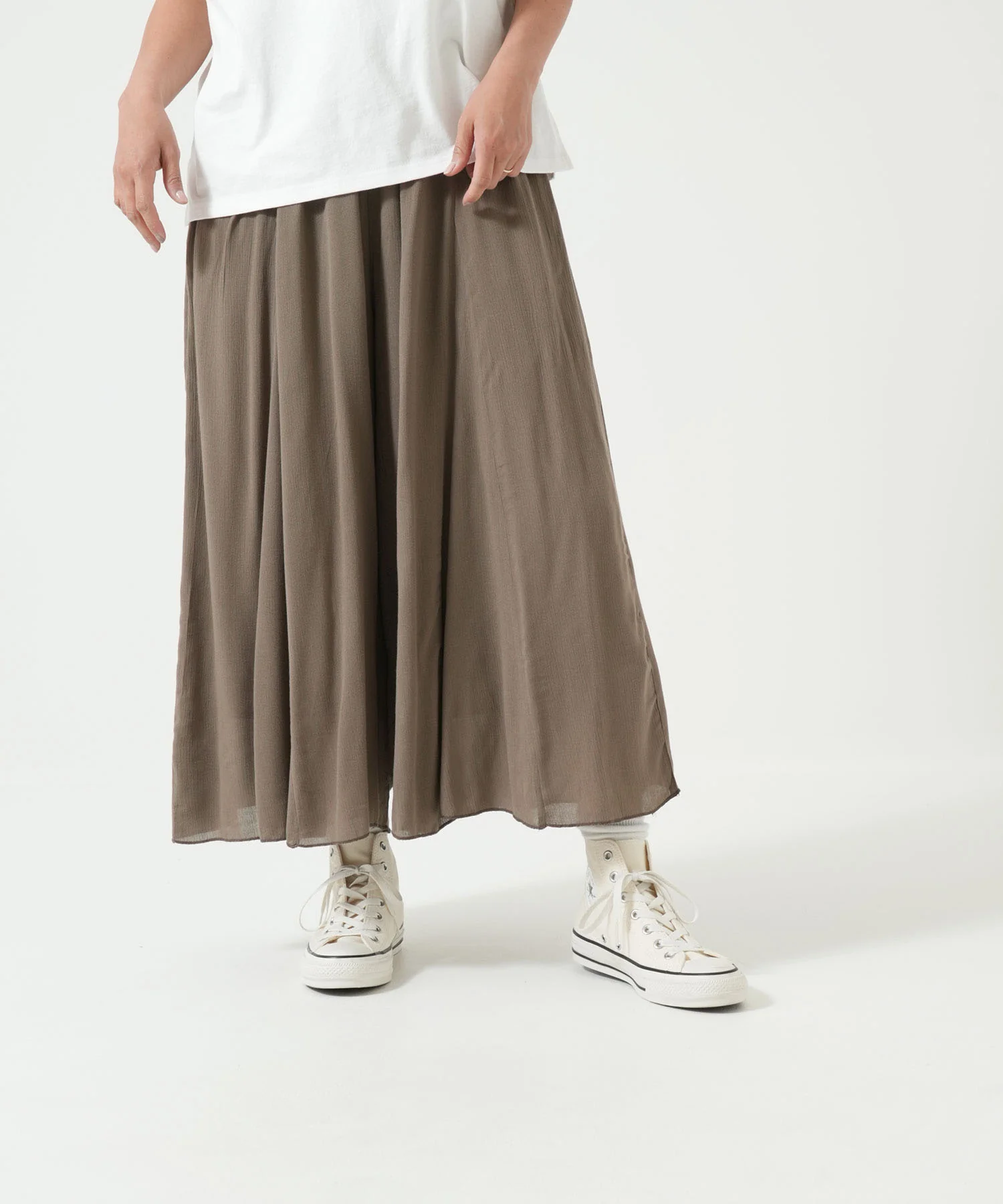 さらっと快適ワイドパンツ(裏地付き) - Image 5