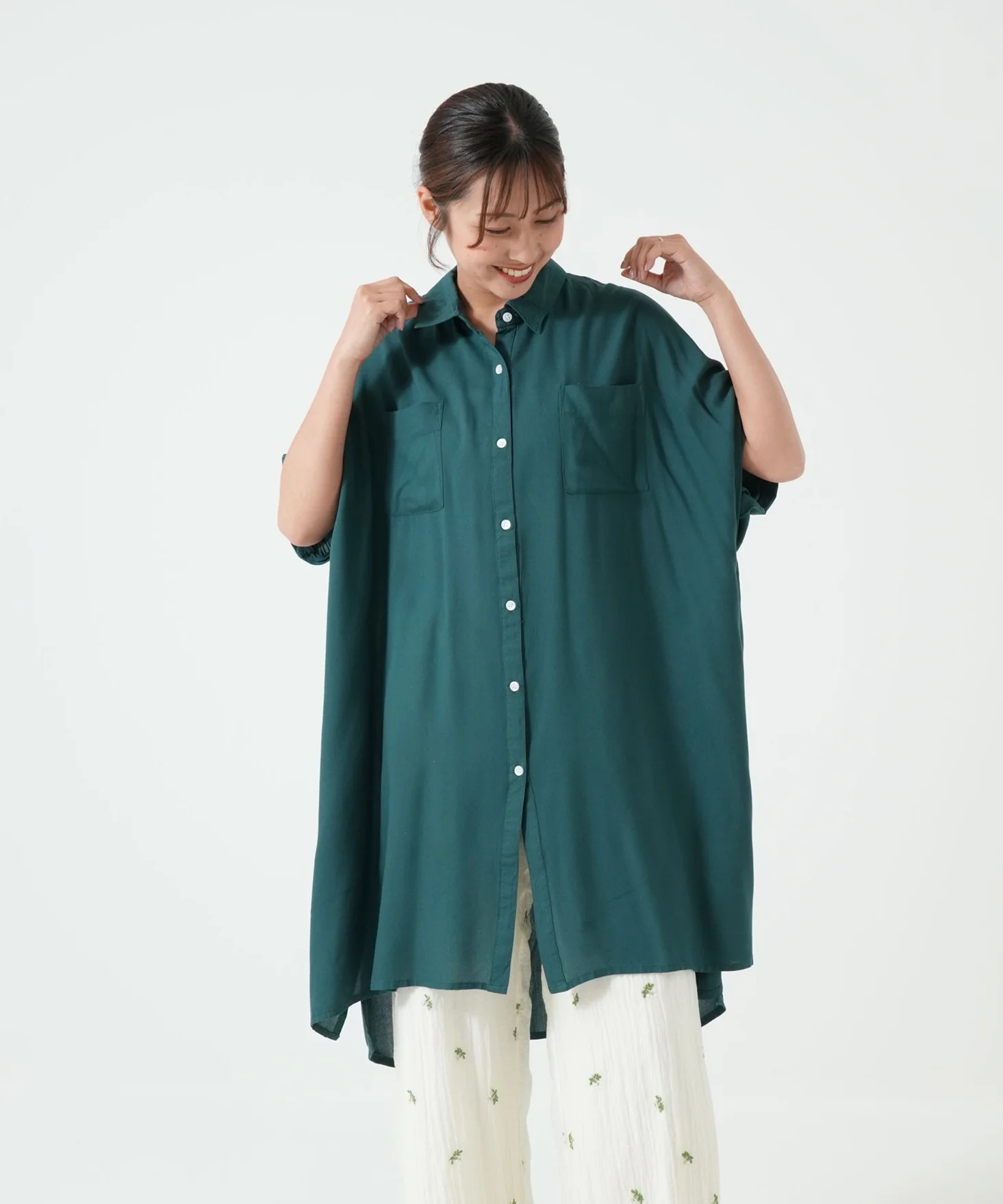 さらっと快適フレンチスリーブチュニック - Image 9