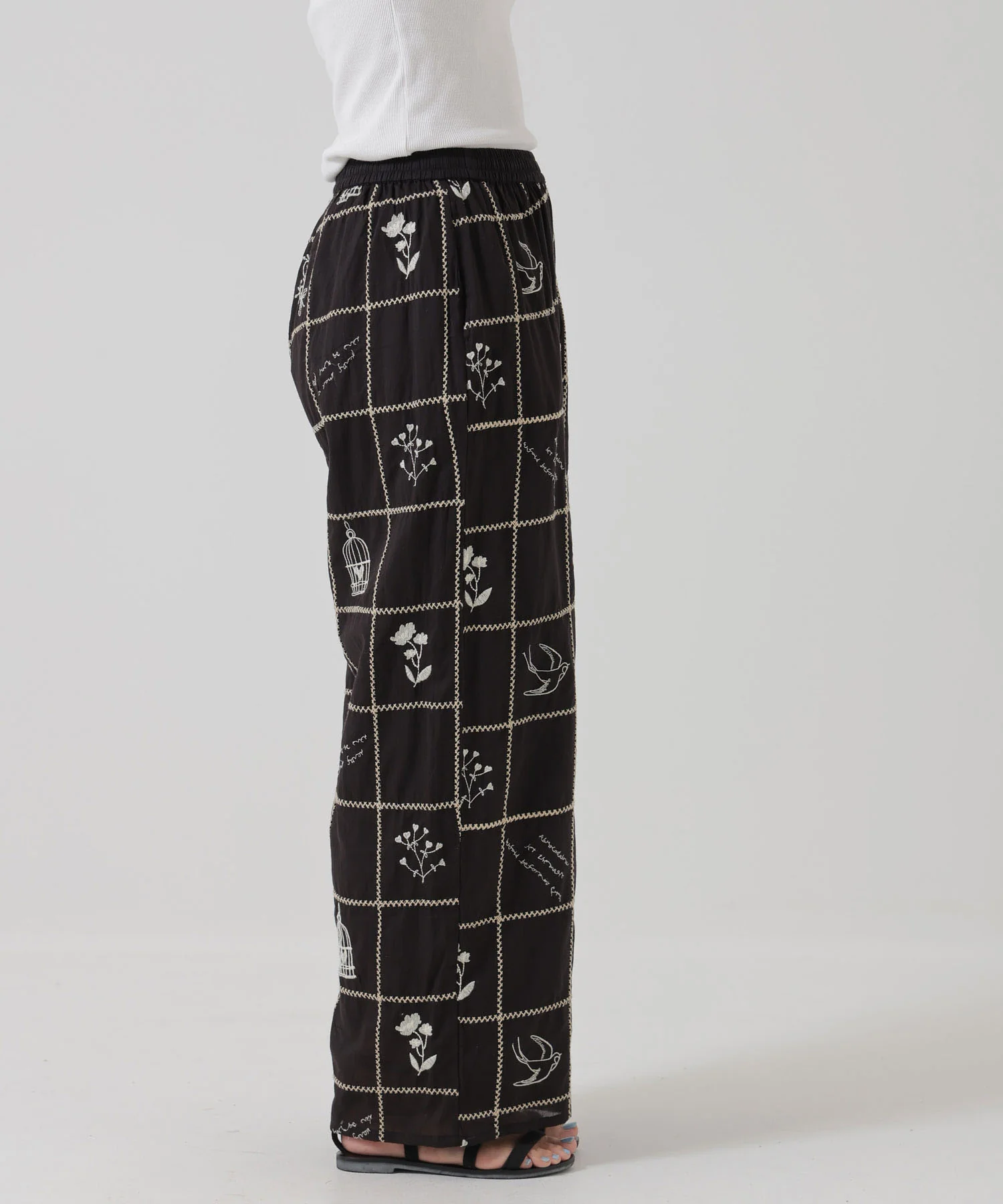 パッチワーク刺繍パンツ - Image 23