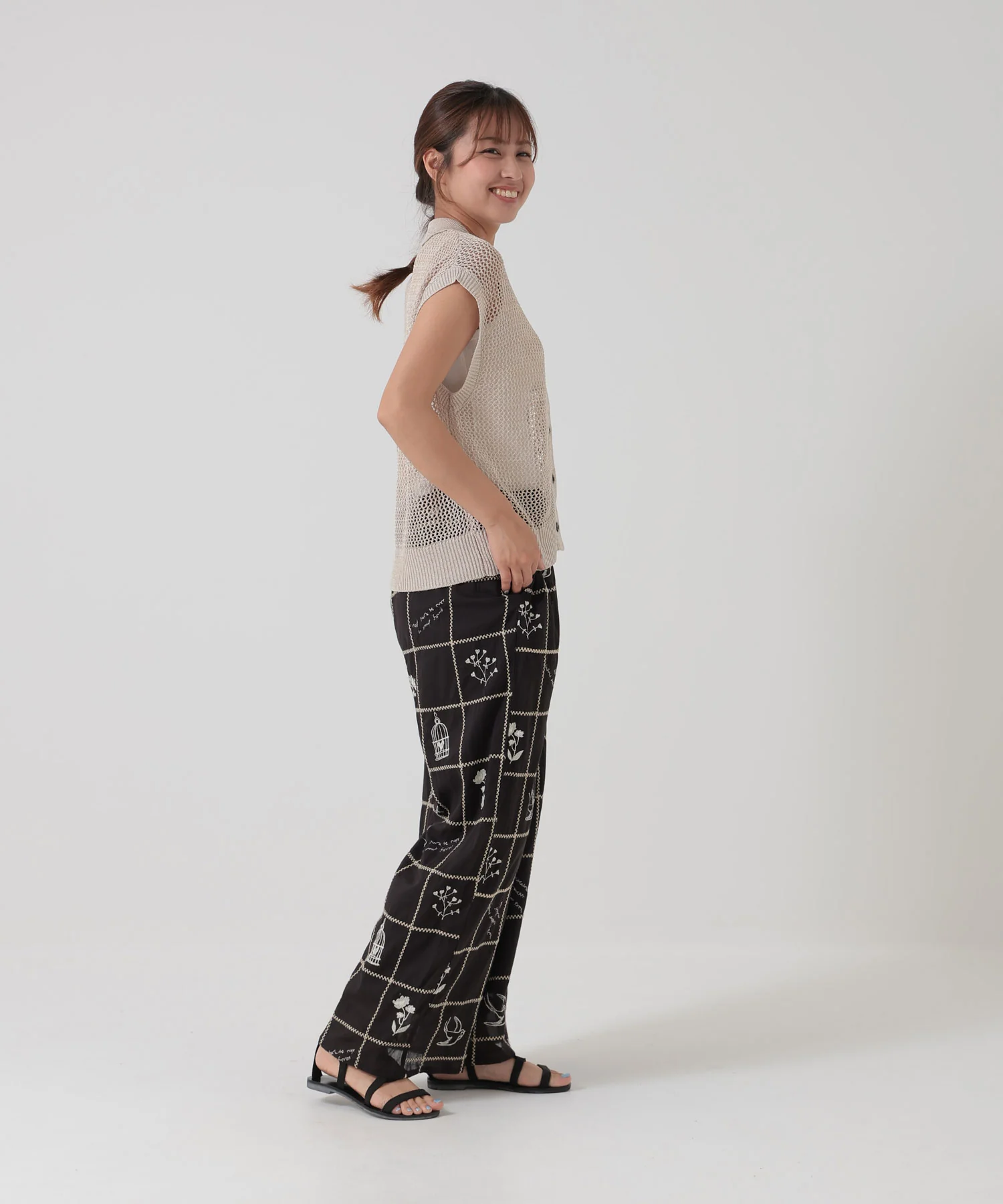 パッチワーク刺繍パンツ - Image 5