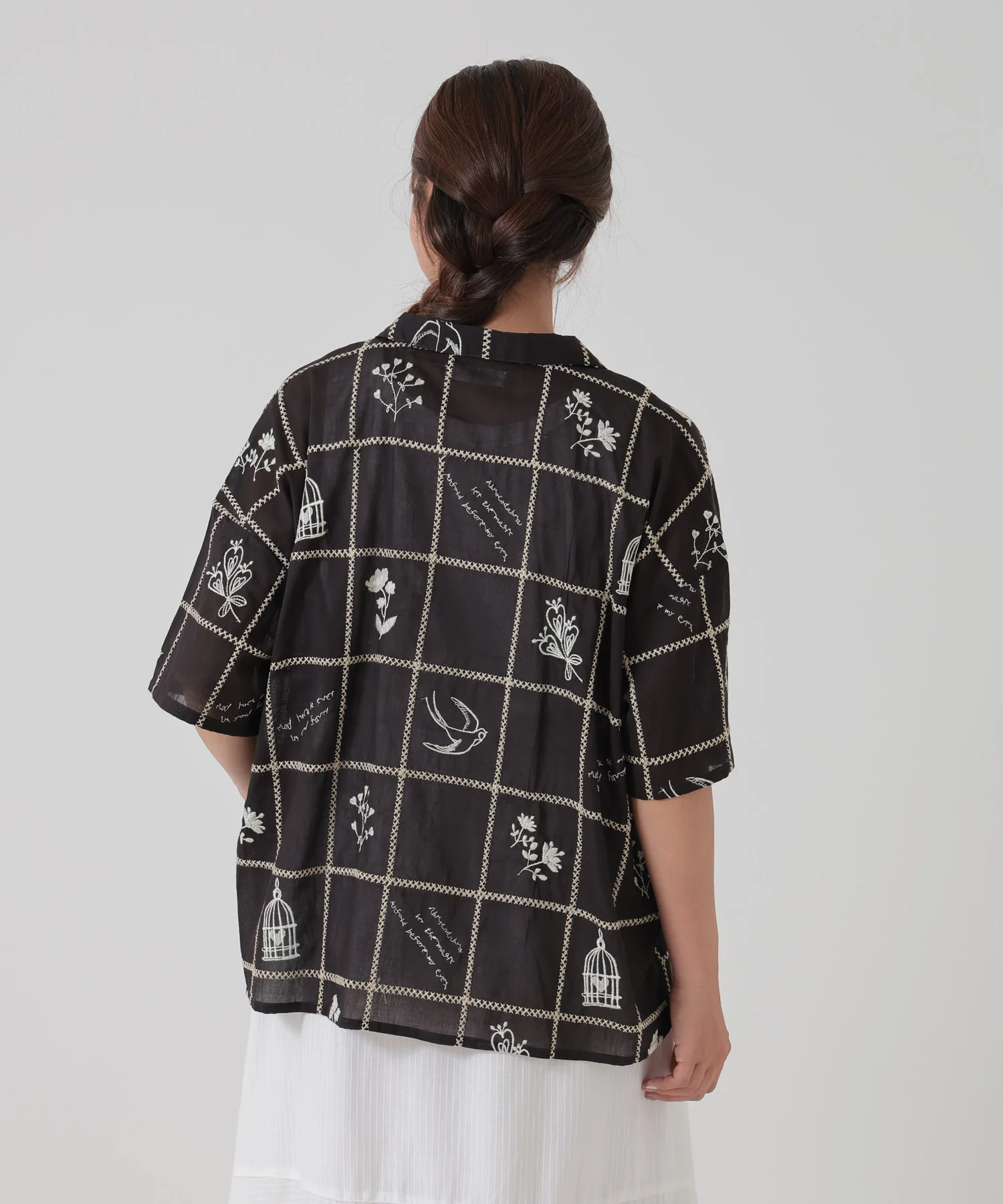 パッチワーク刺繍シャツ - Image 21