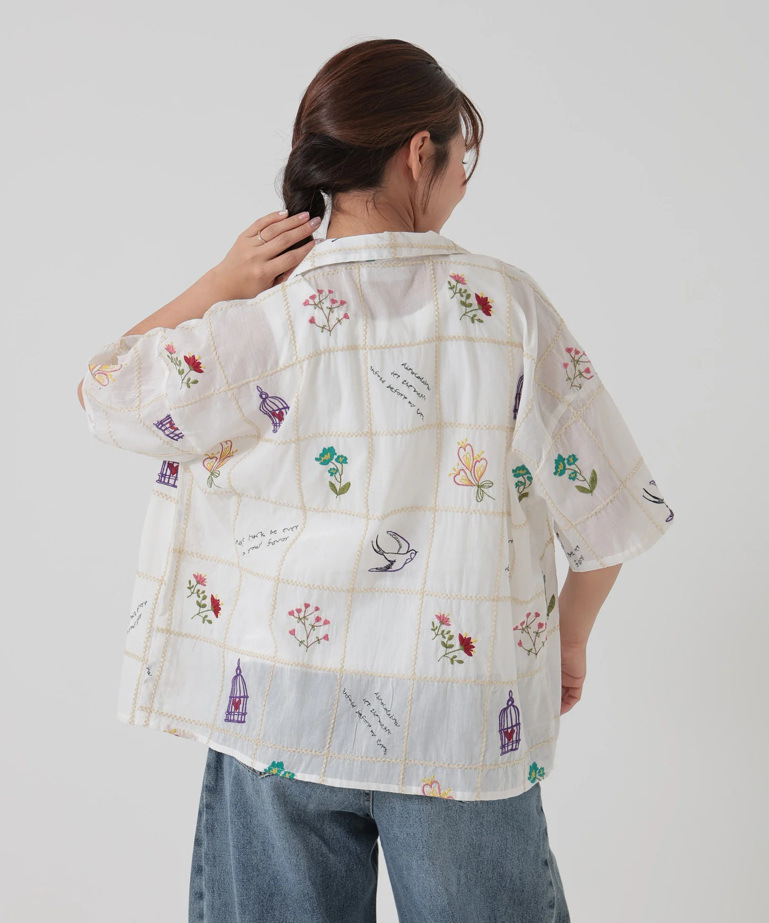 パッチワーク刺繍シャツ - Image 9