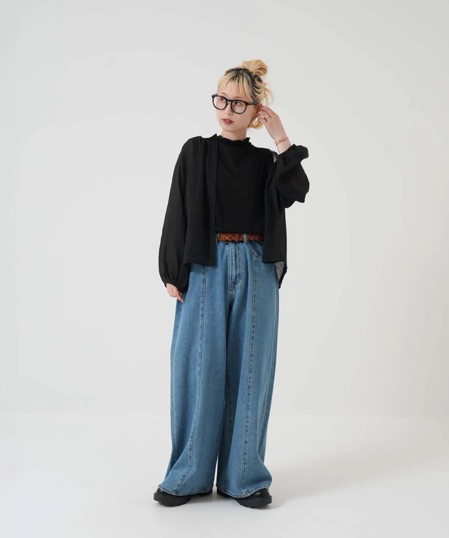 ストレッチレースボトルネックノースリーブ - Image 20