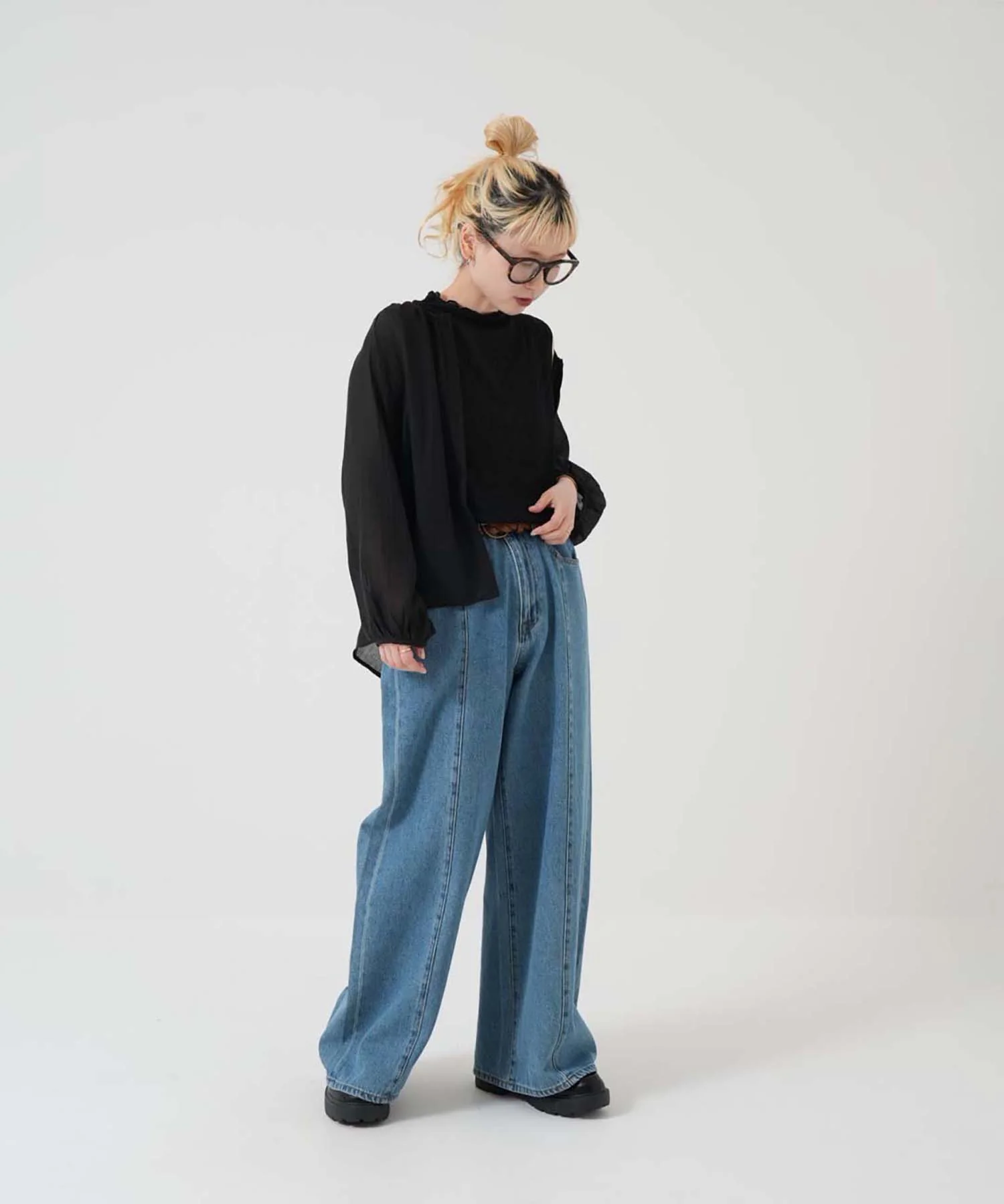 ストレッチレースボトルネックノースリーブ - Image 26