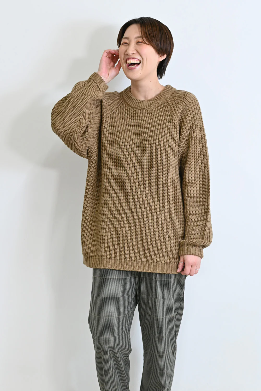 畦編みニットプルオーバー - Image 8