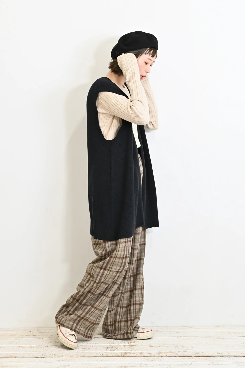 片畦ニットジレ - Image 17