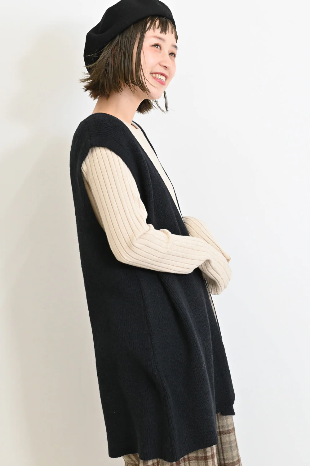 片畦ニットジレ - Image 22