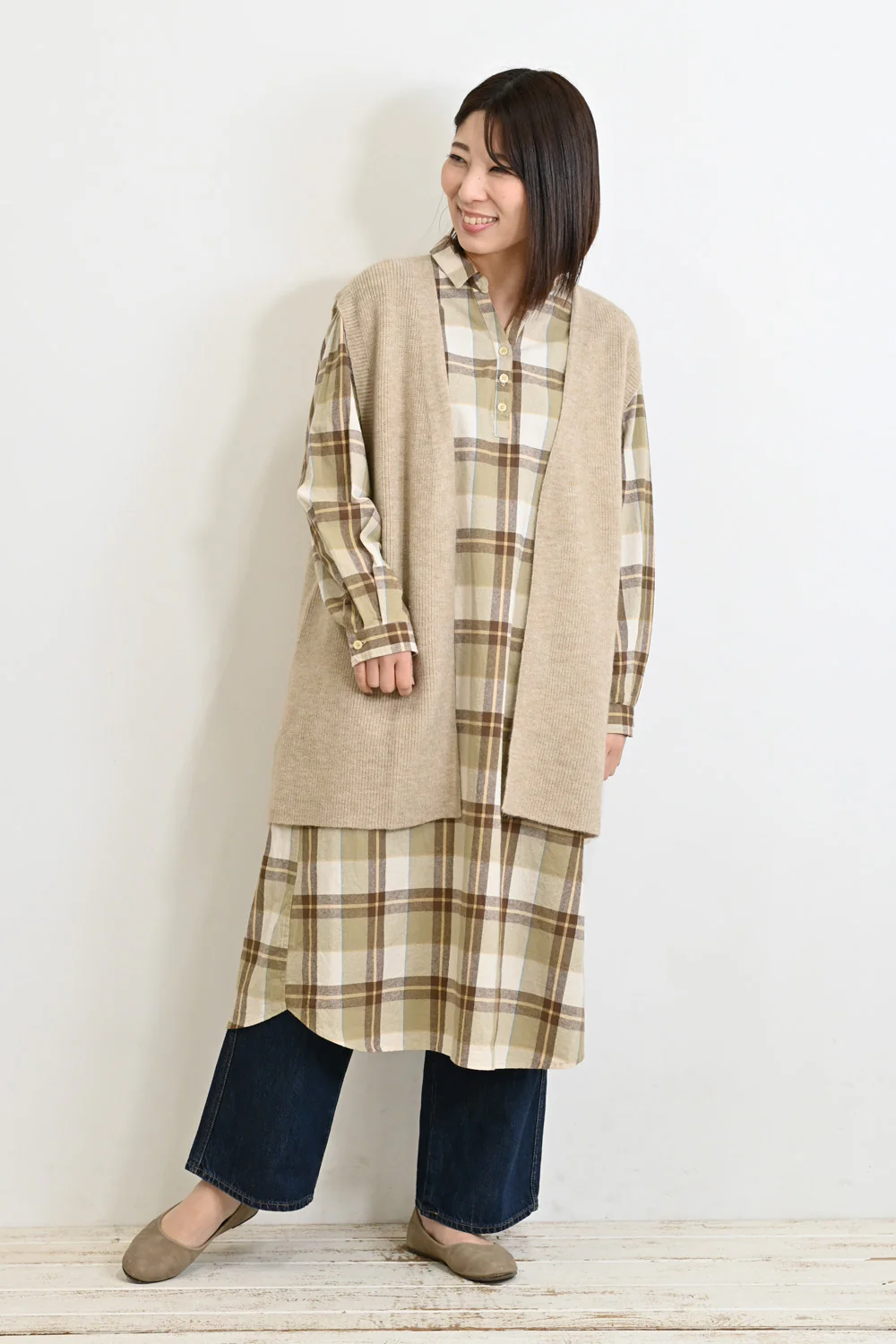 片畦ニットジレ - Image 4