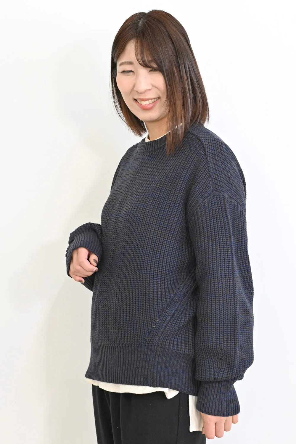 畦編みMIXニットプルオーバー - Image 29