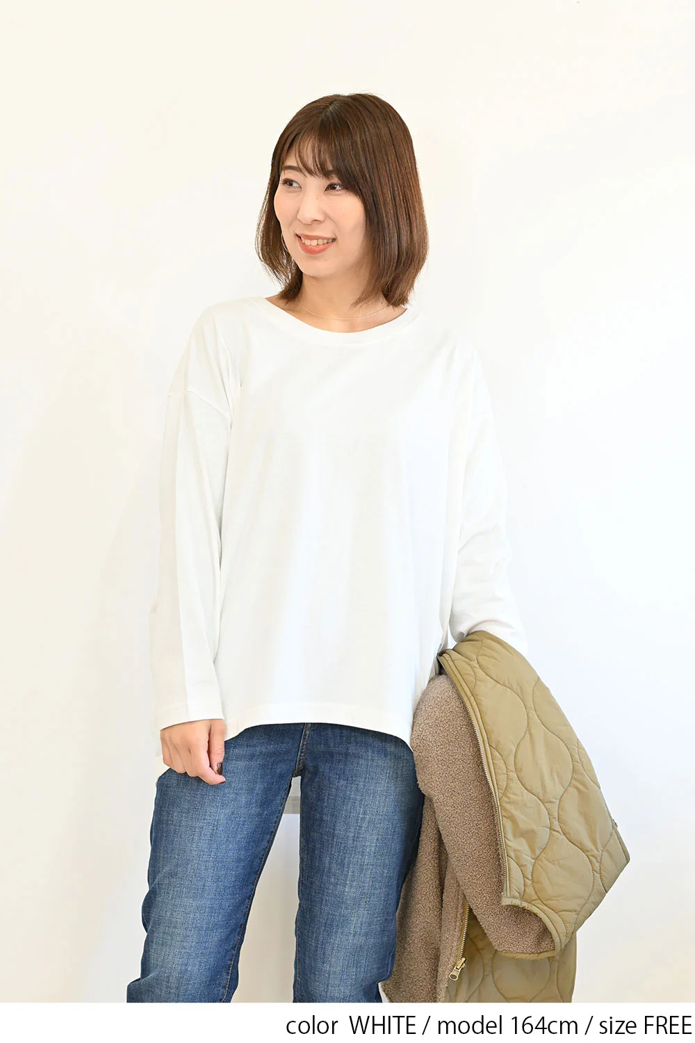 裾タック長袖プルオーバー - Image 10