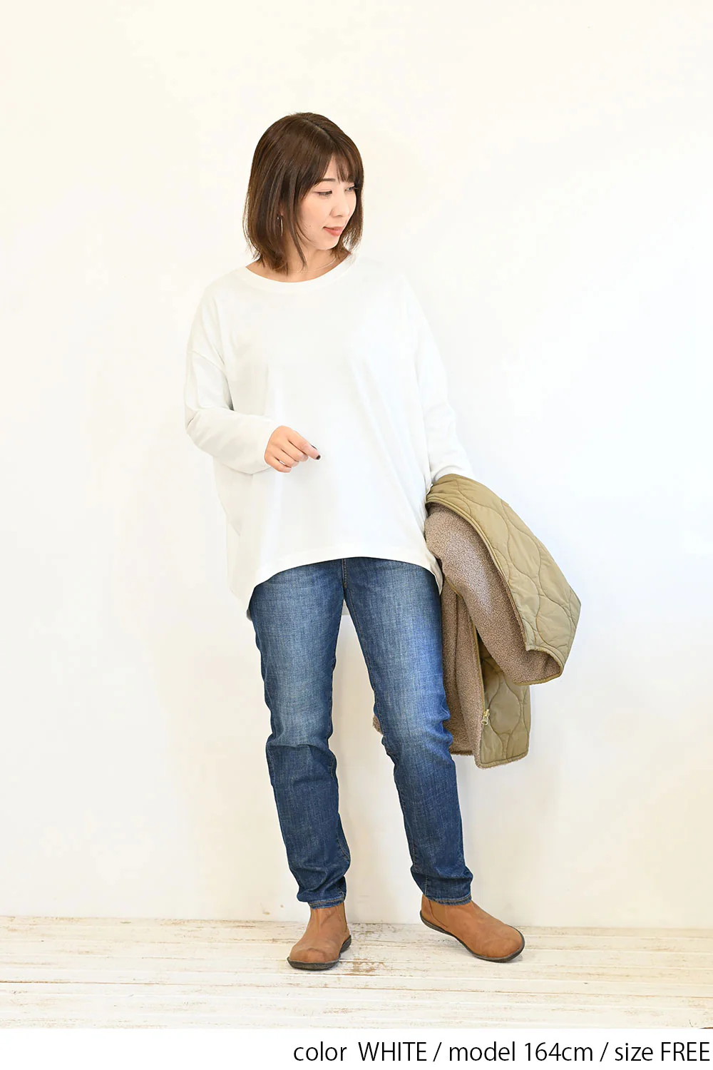 裾タック長袖プルオーバー - Image 6