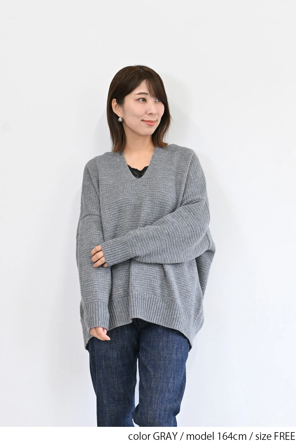 かのこ編みゆったりキーネックプルオーバー - Image 22