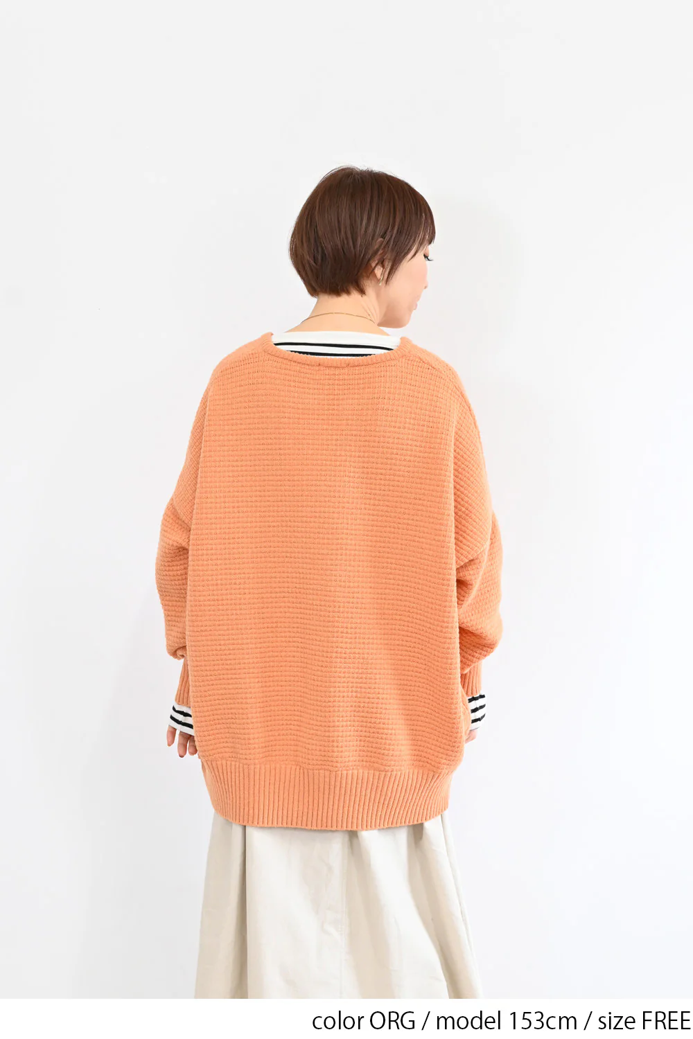 かのこ編みゆったりキーネックプルオーバー - Image 27