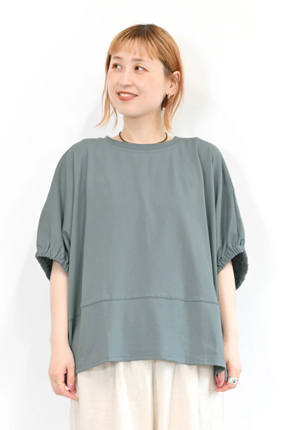 USAコットン切替ドルマンT - Image 7