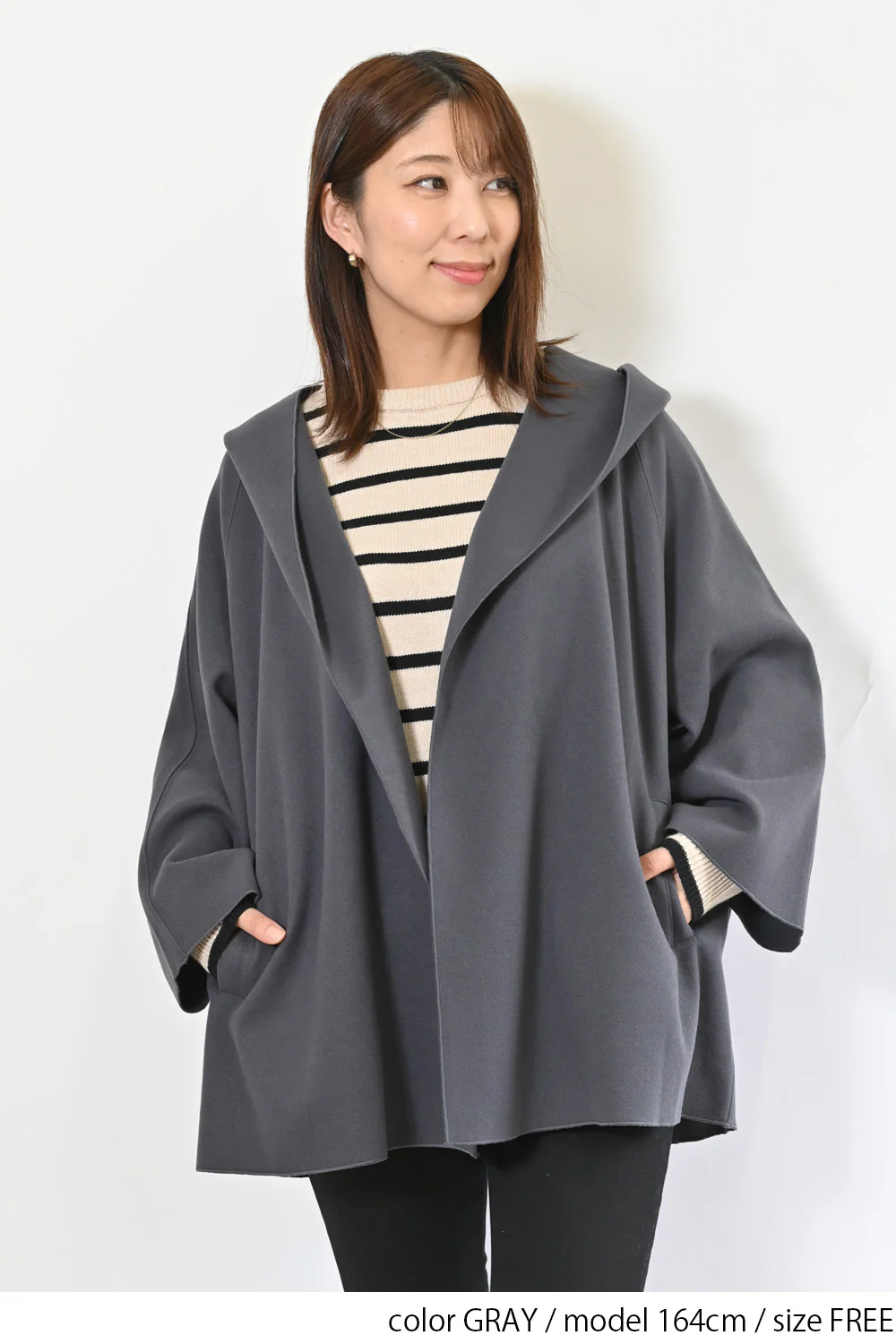 【アクセル】シャギーフード付きケープ - Image 6