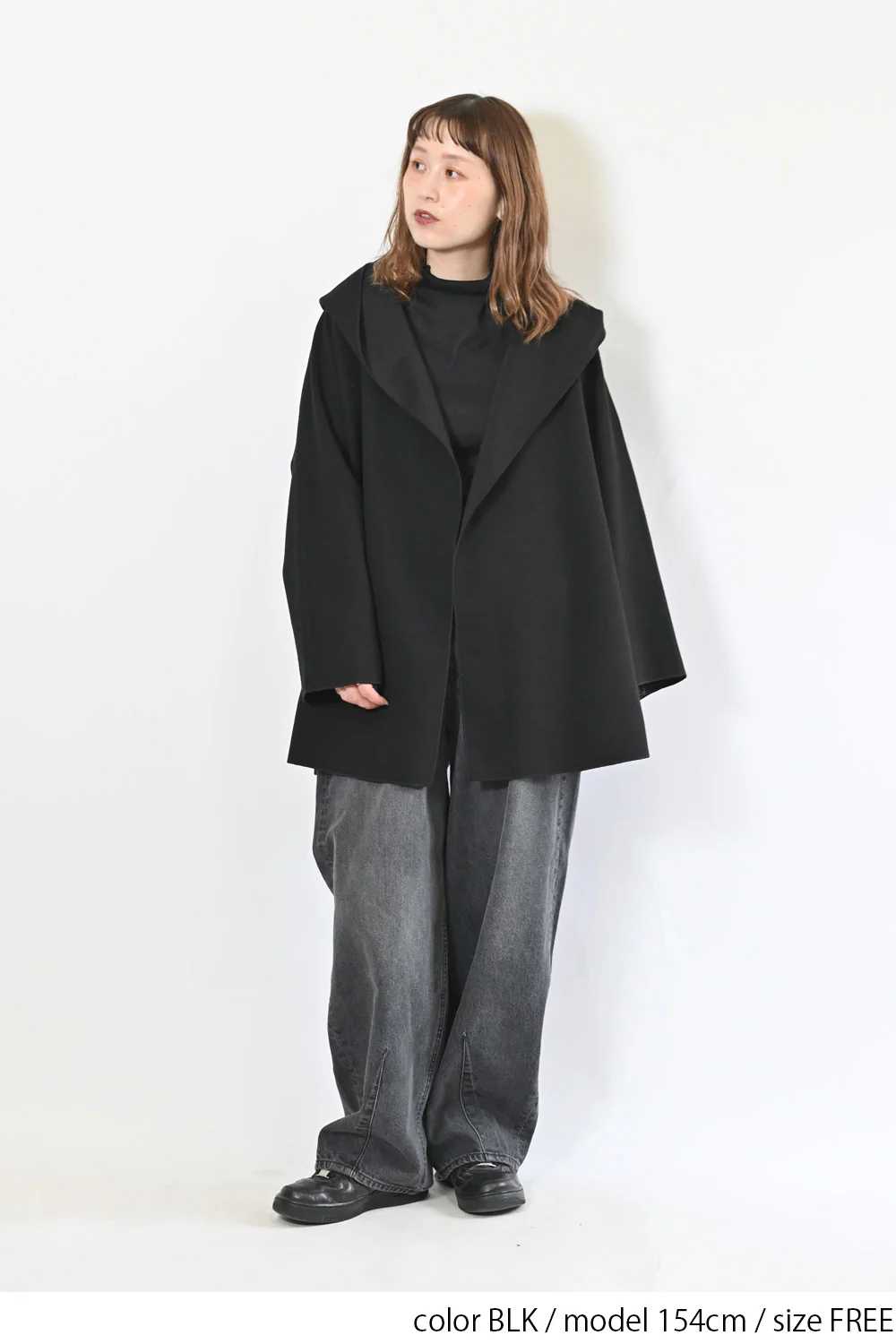 【アクセル】シャギーフード付きケープ - Image 9