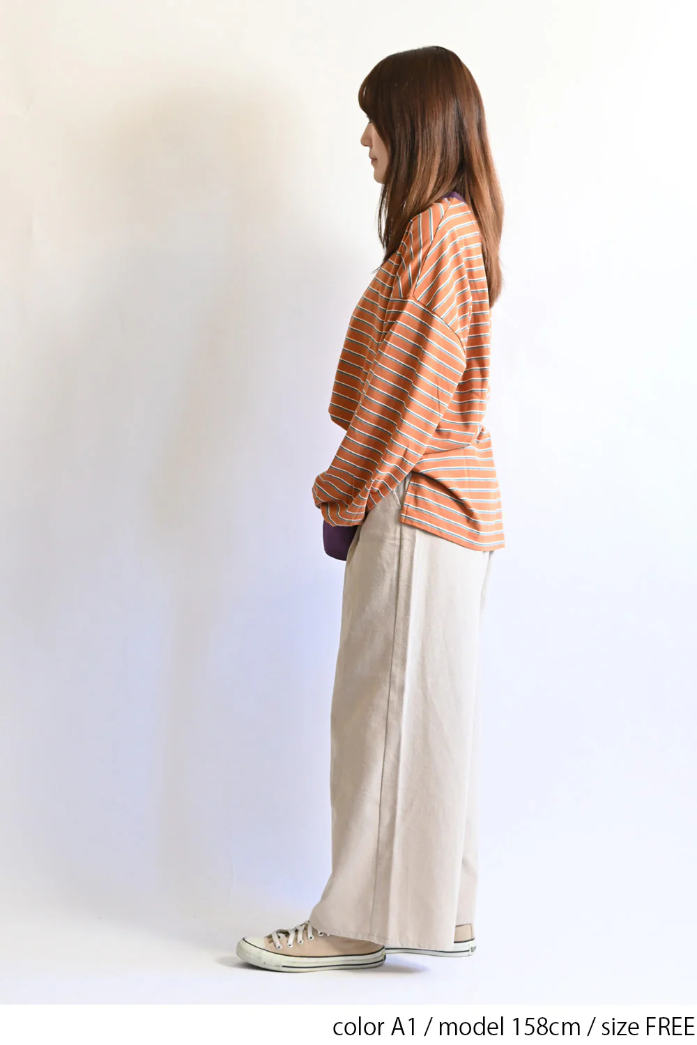 【Classic byGENTIL】衿レイヤード風トリムロンTee - Image 11