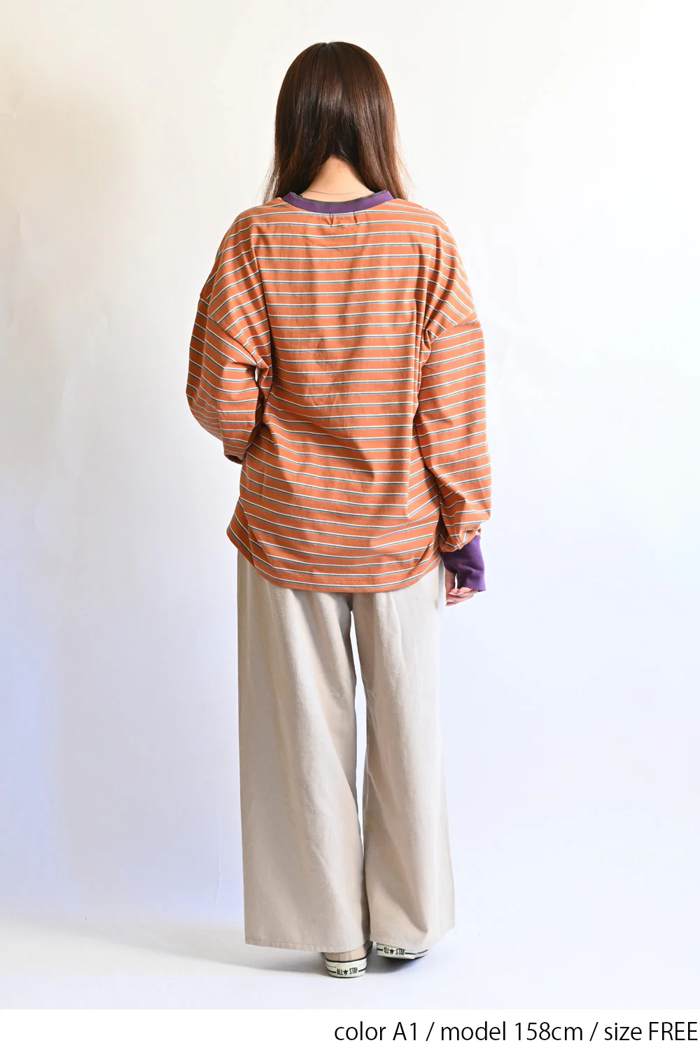 【Classic byGENTIL】衿レイヤード風トリムロンTee - Image 12