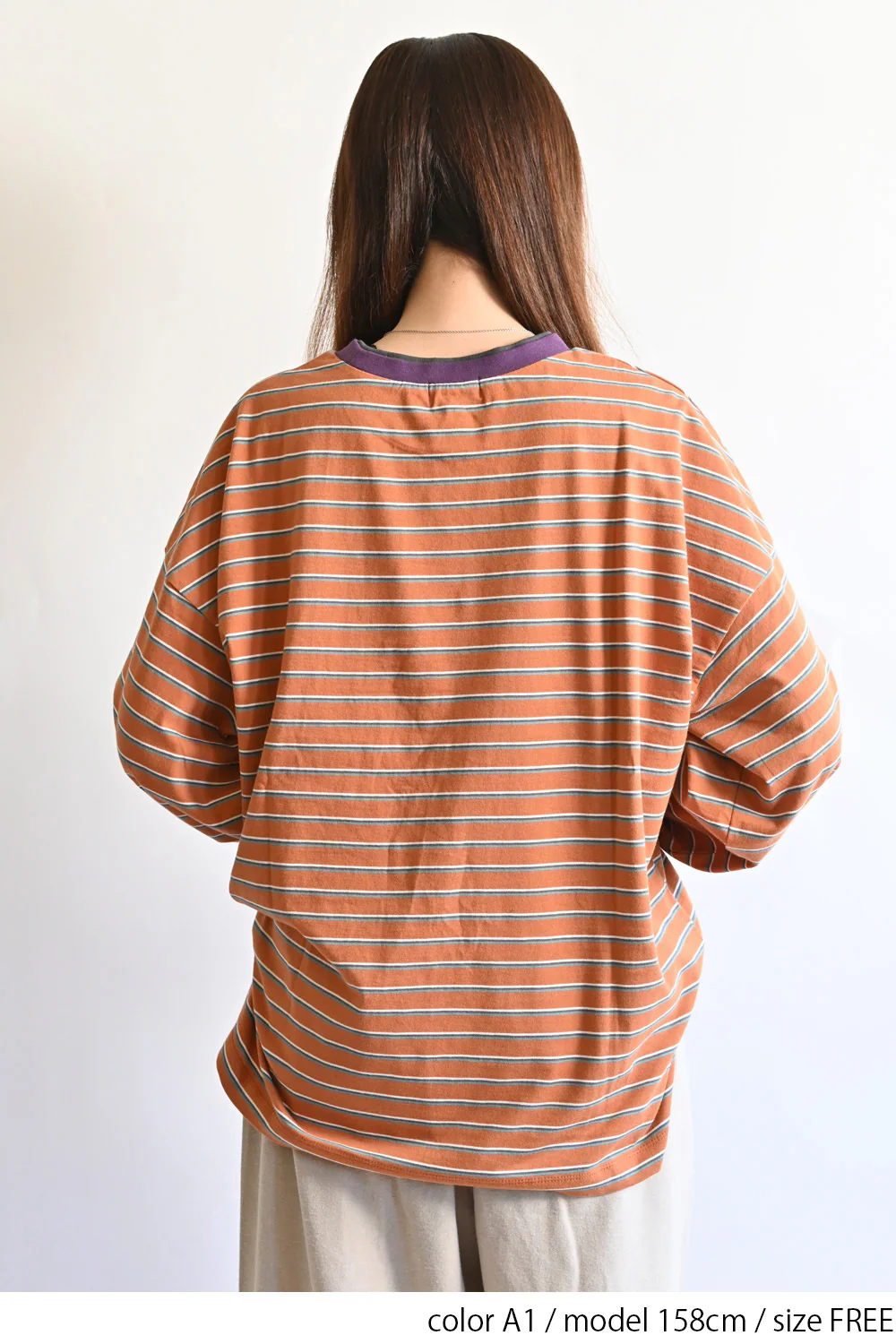 【Classic byGENTIL】衿レイヤード風トリムロンTee - Image 15