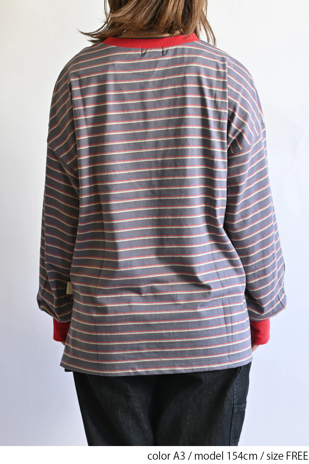 【Classic byGENTIL】衿レイヤード風トリムロンTee - Image 18