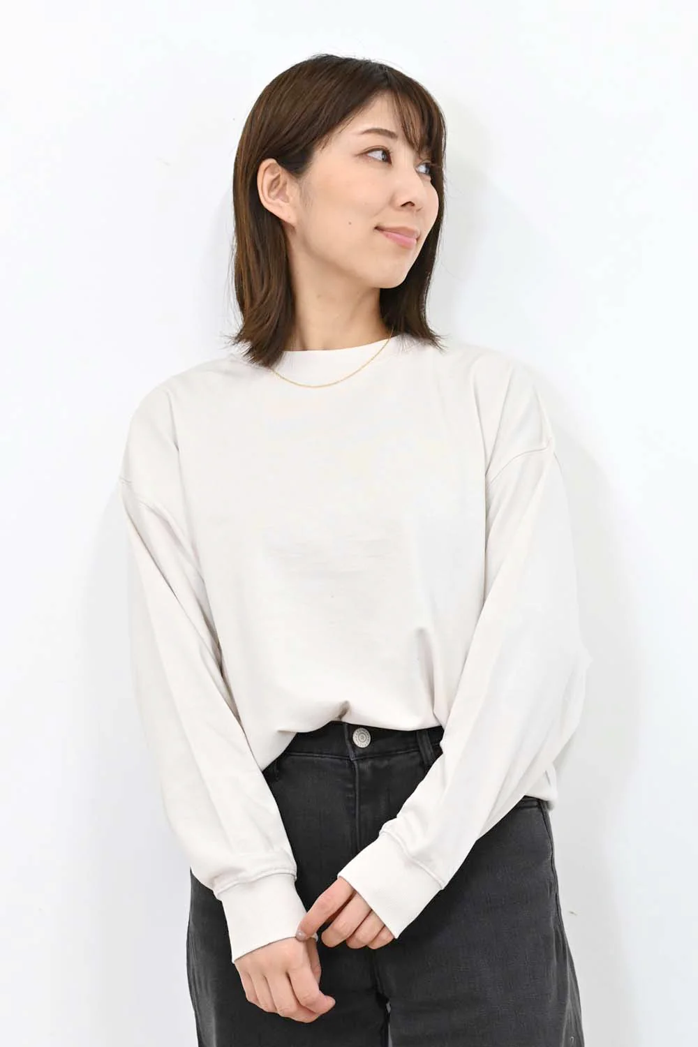 裾ギャザー裏毛プルオーバー - Image 6