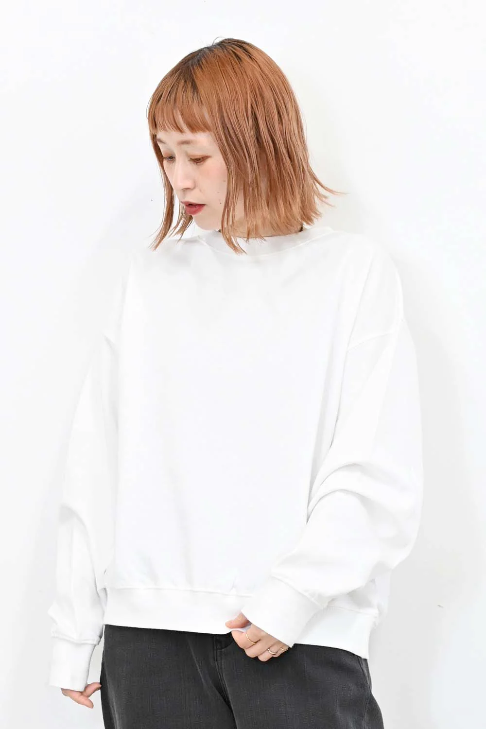 裾ギャザー裏毛プルオーバー - Image 8