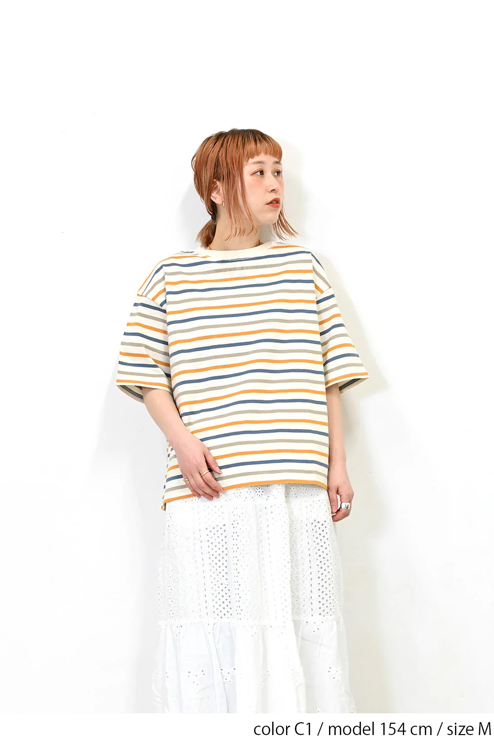 ワイドなボーダーTee - Image 11