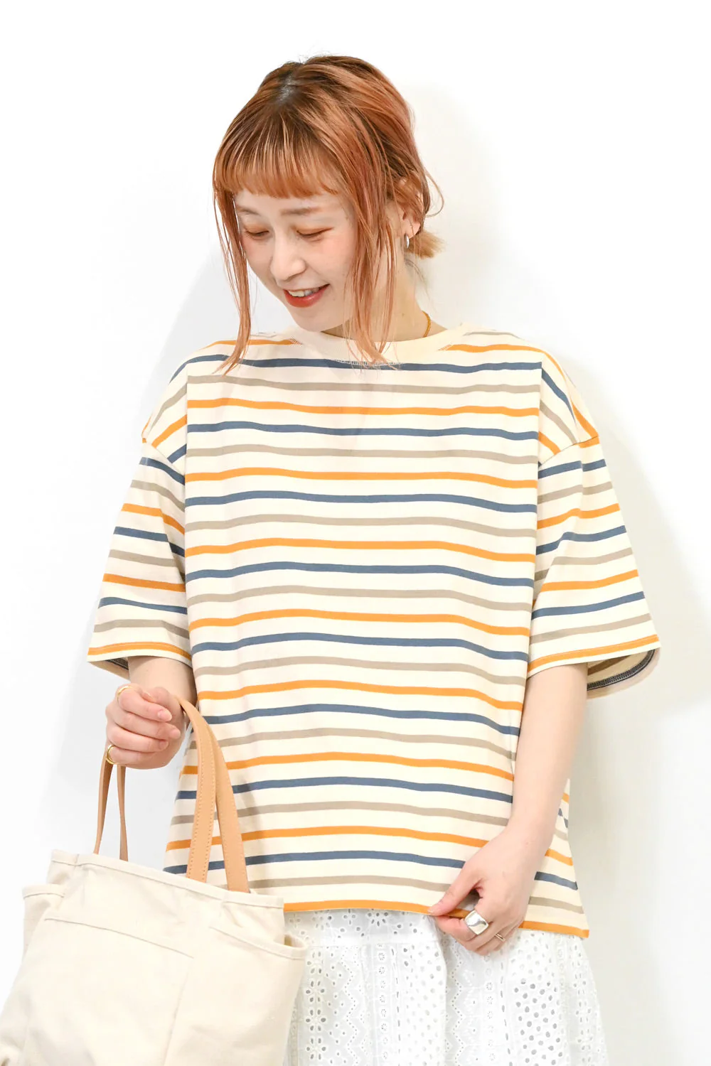 ワイドなボーダーTee - Image 4