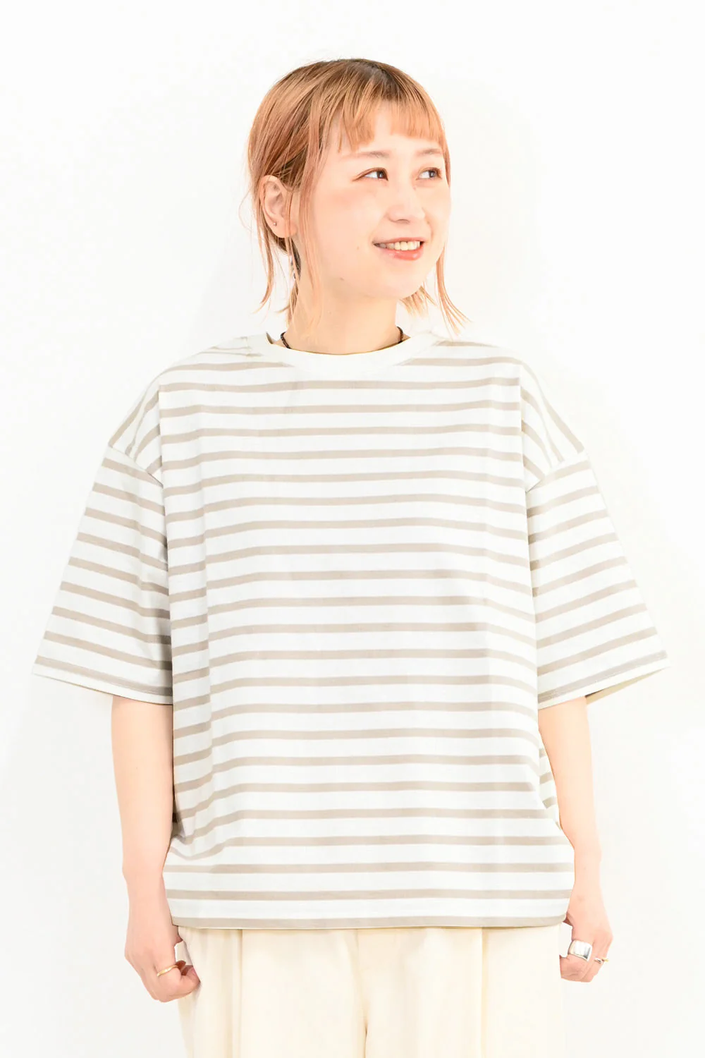 ワイドなボーダーTee - Image 5