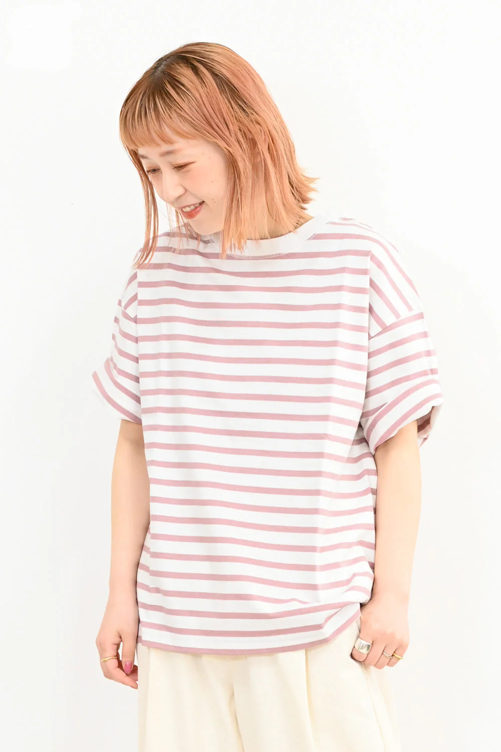 ワイドなボーダーTee - Image 6