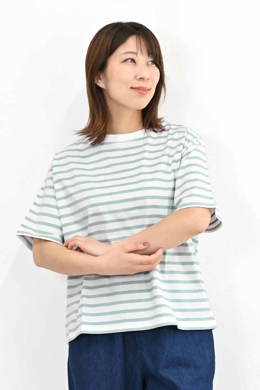 ワイドなボーダーTee - Image 7