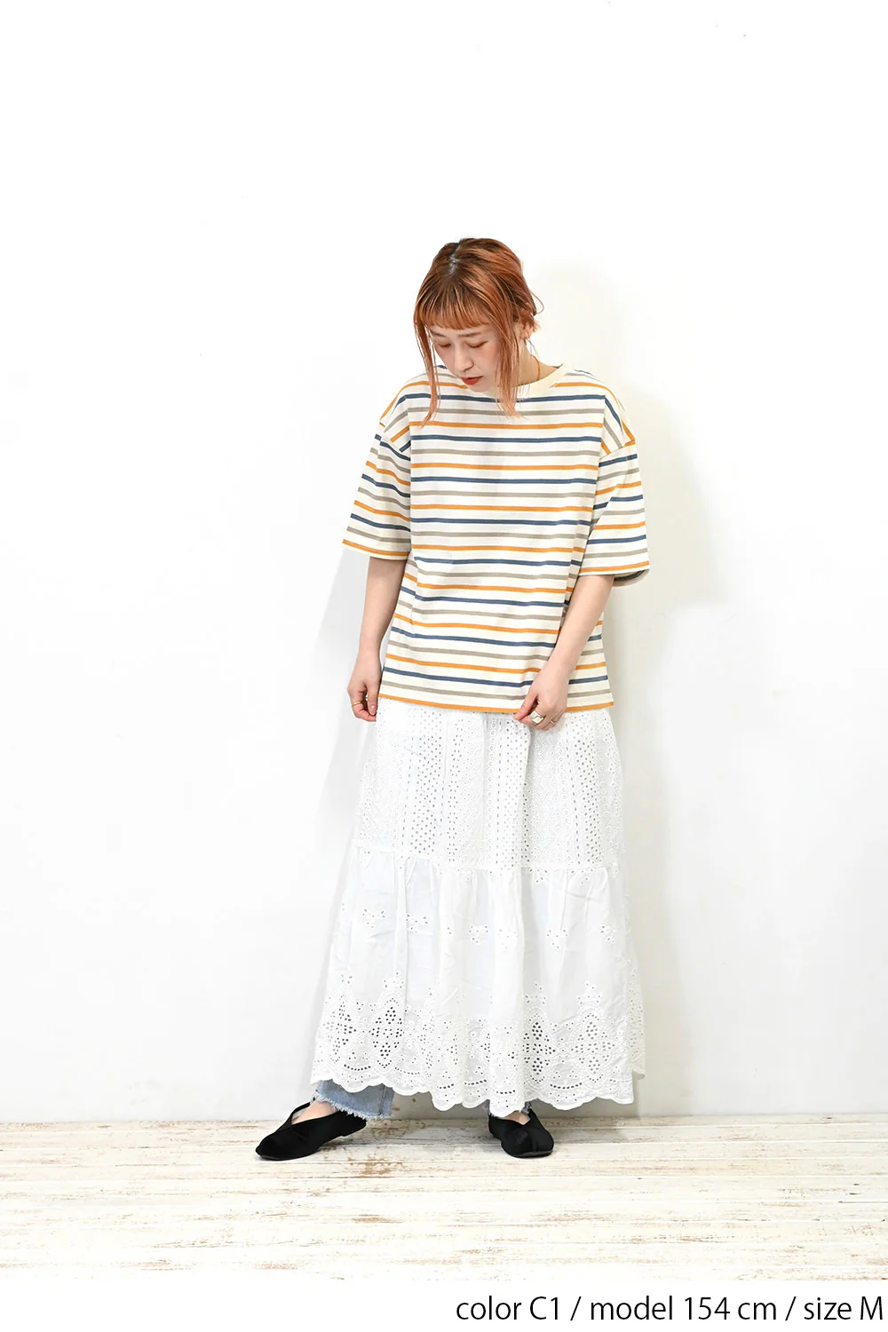 ワイドなボーダーTee - Image 8