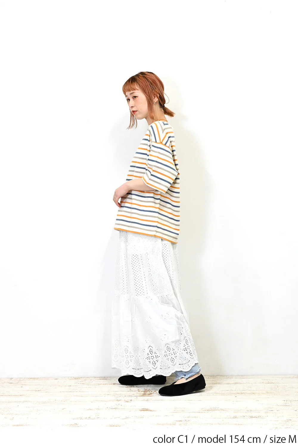 ワイドなボーダーTee - Image 9