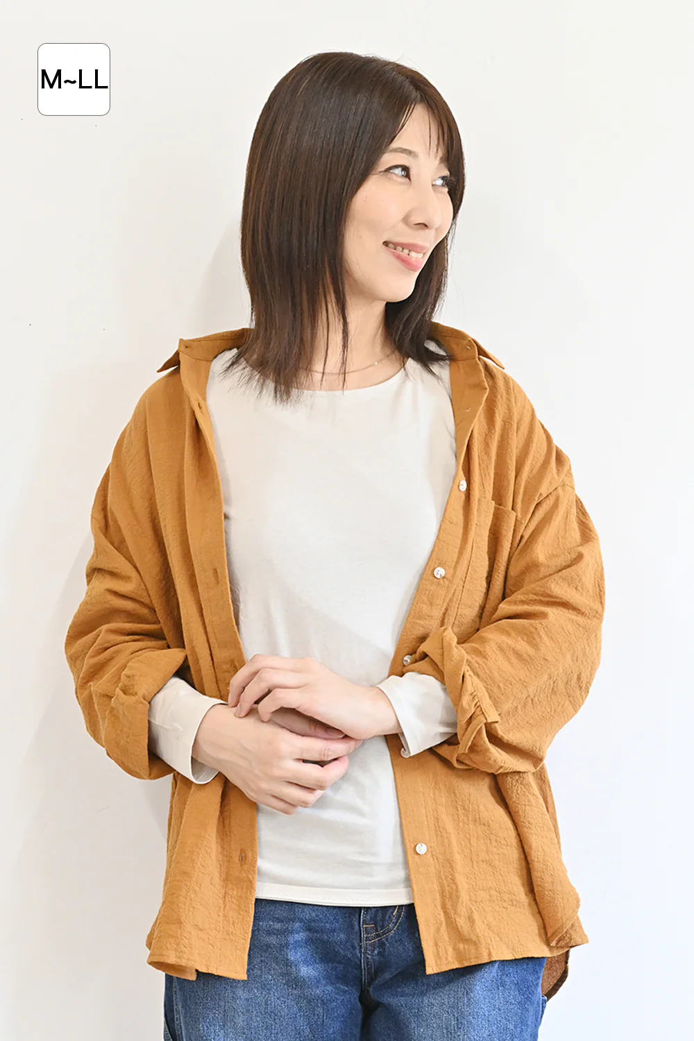 ニコニコ無地ロンTEE②