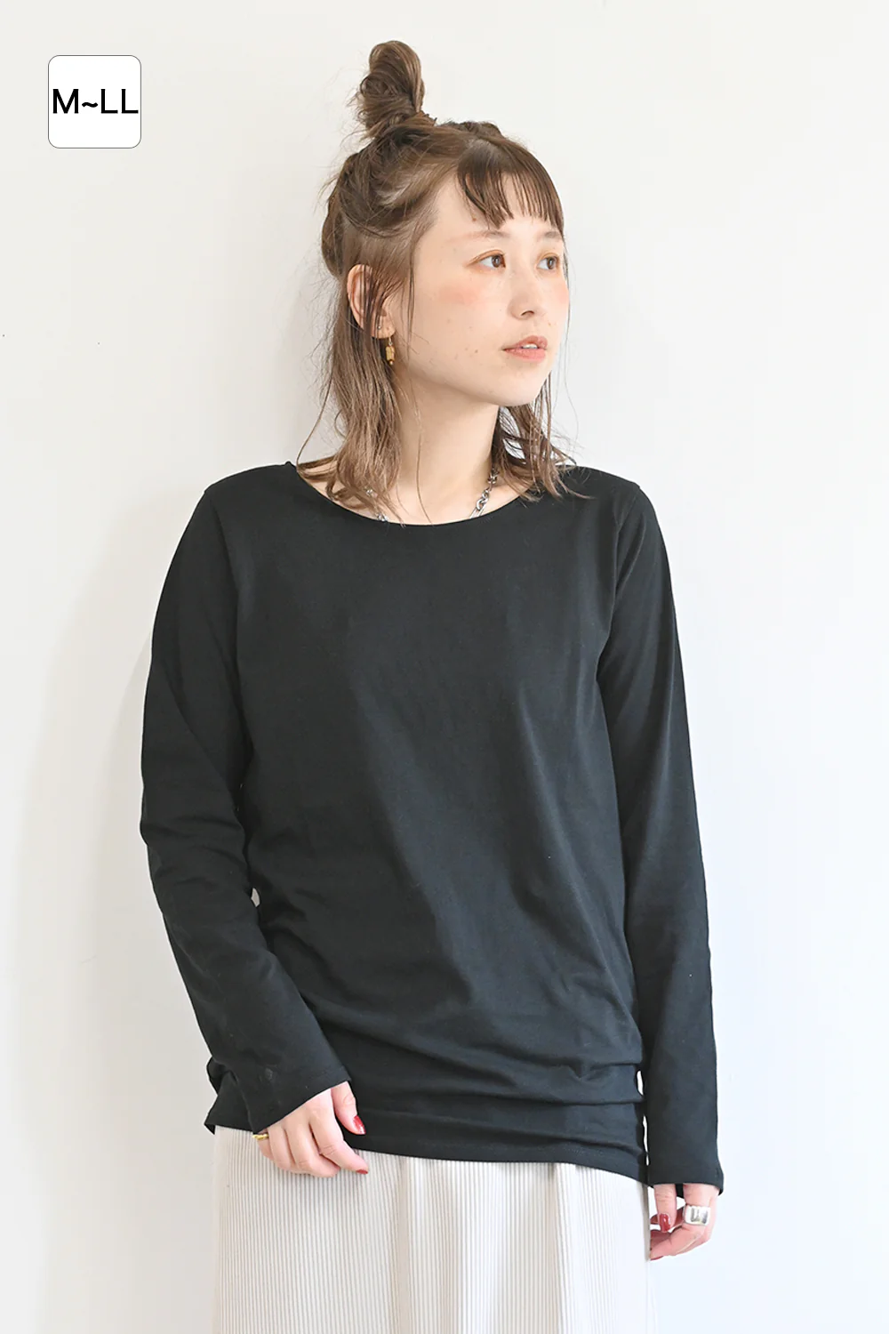 ニコニコ無地ロンTEE② - Image 4