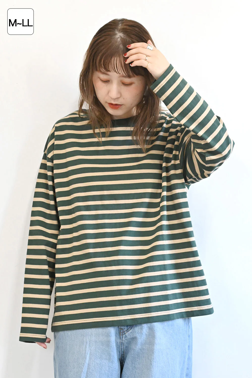 ワイドなボーダーロンTEE② - Image 6