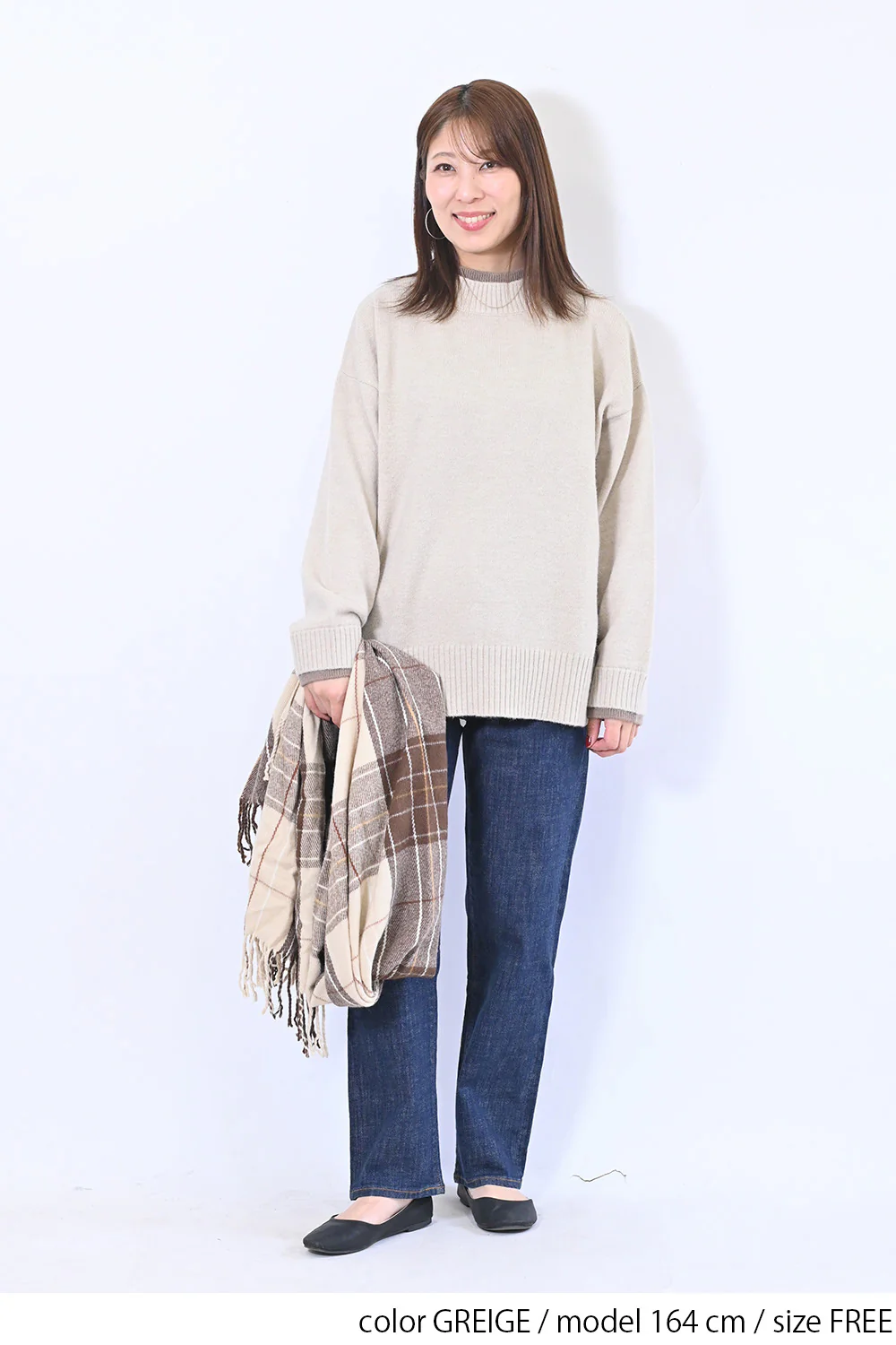 レイヤー風モックネックプルオーバー - Image 11