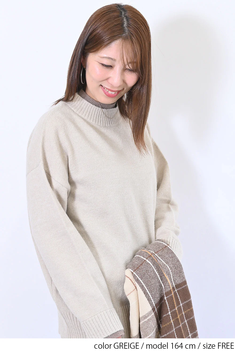 レイヤー風モックネックプルオーバー - Image 16