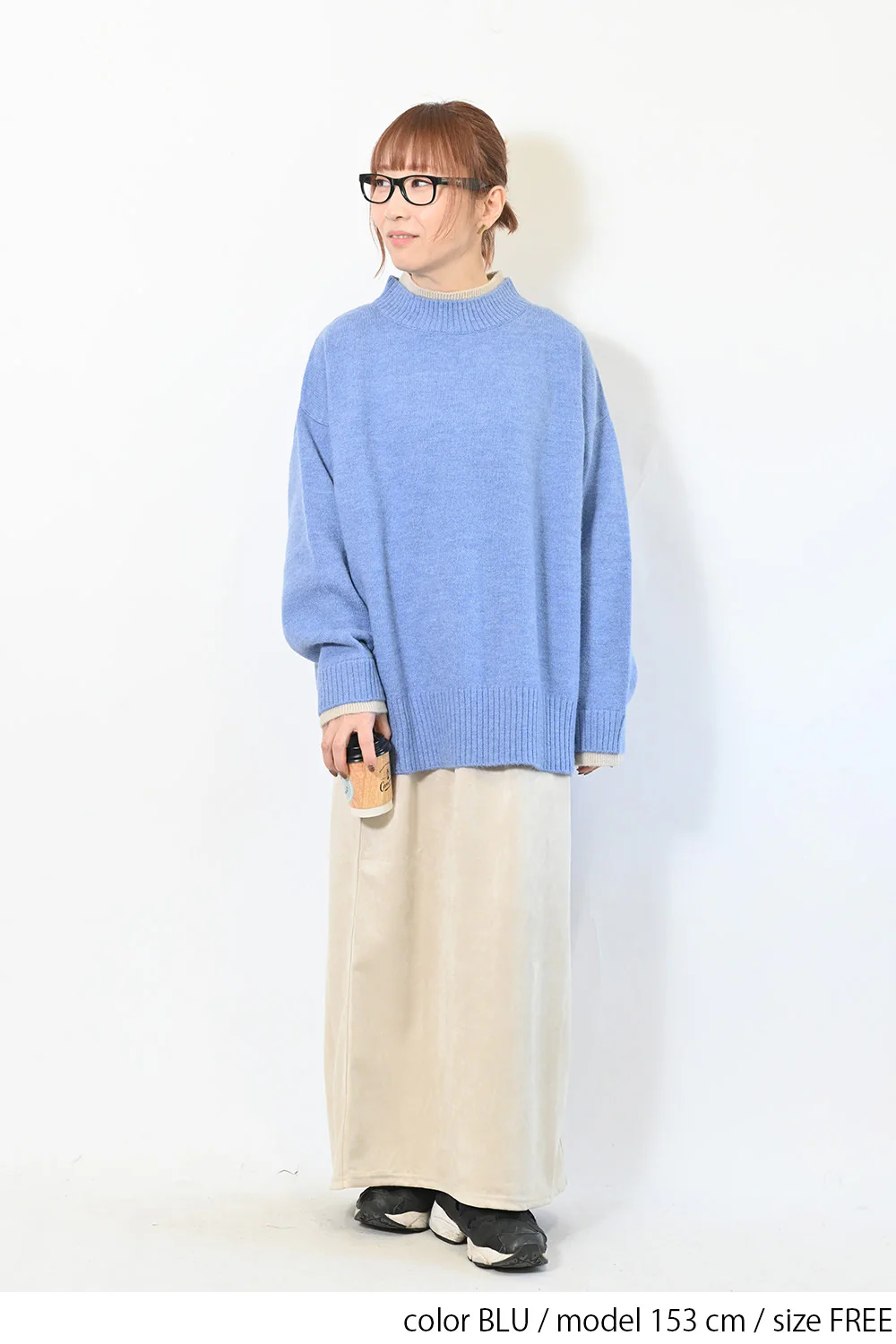 レイヤー風モックネックプルオーバー - Image 5