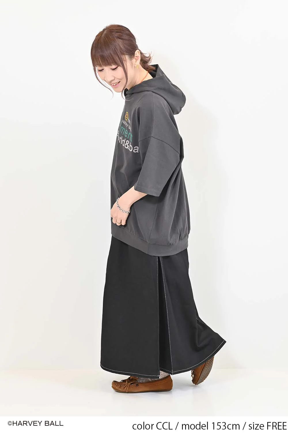 ニコちゃんフードパーカーチュニック - Image 12
