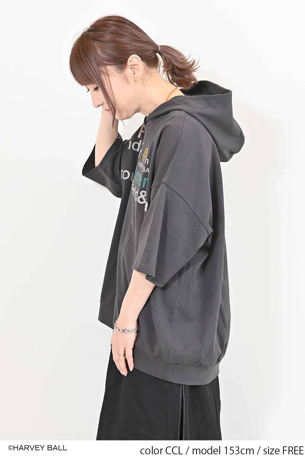 ニコちゃんフードパーカーチュニック - Image 15