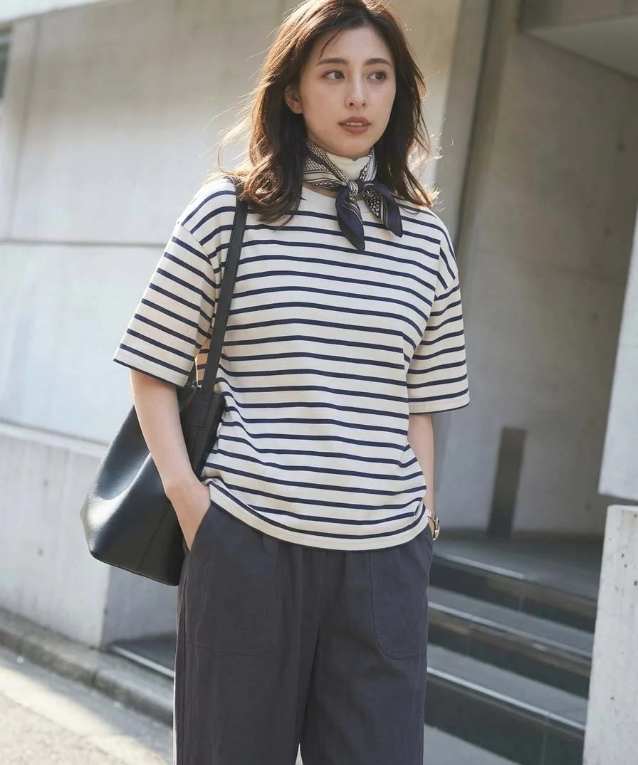 ワイドなボーダーTEE - Image 3